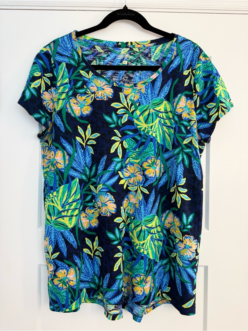 Lilly Pulitzer ETTA SCOOP-NECK TOP, MULTI THE HOTTEST SPOT - Picture 3 of 6